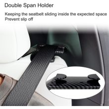 2 db Hátsó Biztonsági Öv Vezető (Carbon Seat Belt Guide) – Tesla Model Y 2021–2023
