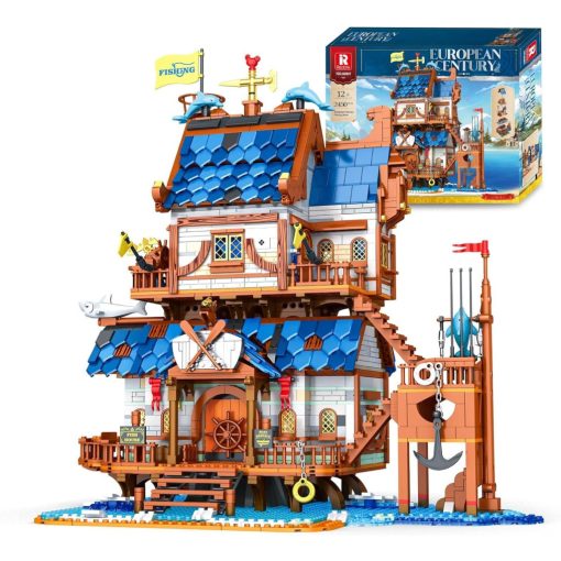 Reobrix Középkori halászház építőkészlet (2450 darabos)