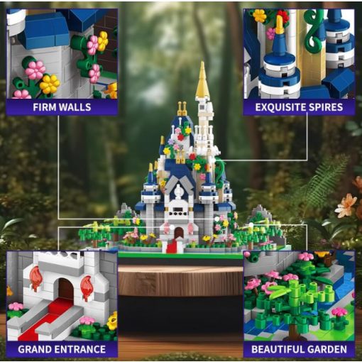 Balody Álomvár építőkocka játékkészlet – 1165 db Mikrotégla, Mini Architecture modell