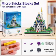 Balody Álomvár építőkocka játékkészlet – 1165 db Mikrotégla, Mini Architecture modell