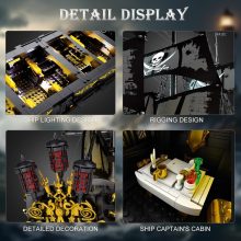 Reobrix Black Pearl Kalózhajó Építőkészlet (4304 Darab)