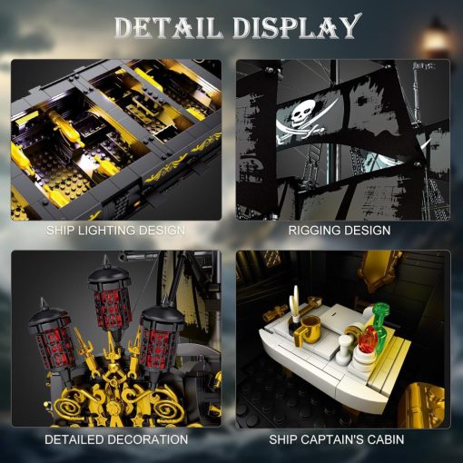 Reobrix Black Pearl Kalózhajó Építőkészlet (4304 Darab)