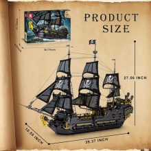 Reobrix Black Pearl Kalózhajó Építőkészlet (4304 Darab)