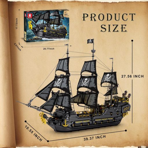 Reobrix Black Pearl Kalózhajó Építőkészlet (4304 Darab)