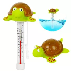   Nagy kijelzős lebegő Teknős hőmérő medencékhez, strandokhoz És akváriumokhoz