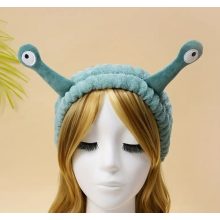 Csigaszem plüss fejpánt – Aranyos, rugalmas hajpánt arcmosáshoz és bőrápoláshoz + 2 db csuklópánt