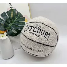 Offcourt Kosárlabda Plüss Párna – 25 cm, Bézs