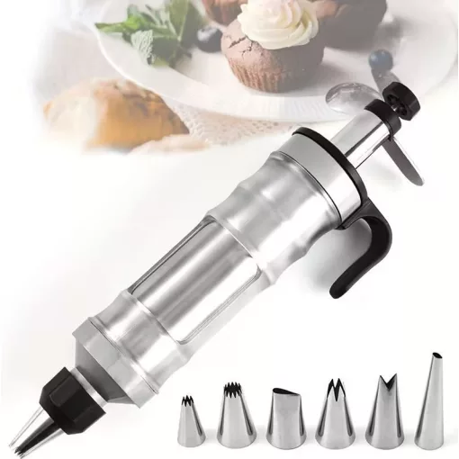 Dessert Decorator Pro – Rozsdamentes Acél Desszertdíszítő Szett (16 darabos)