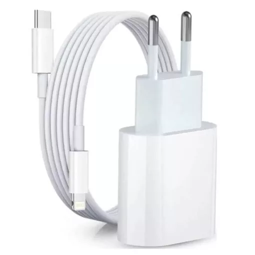 20W Gyors Töltő + USB-C-Lightning Kábel iPhone készülékekhez – 2 méteres kábellel