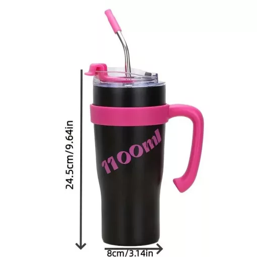Rózsaszín Rozsdamentes Acél Kulacs (CY-069) 1100 ml 