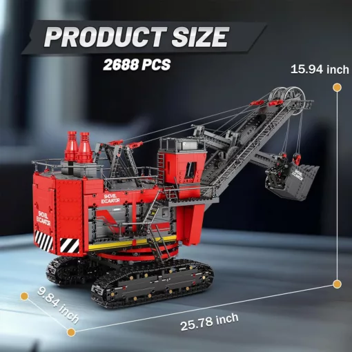 Reobrix 22014 – RC Excavator Elektromos Markoló (2968 db)
