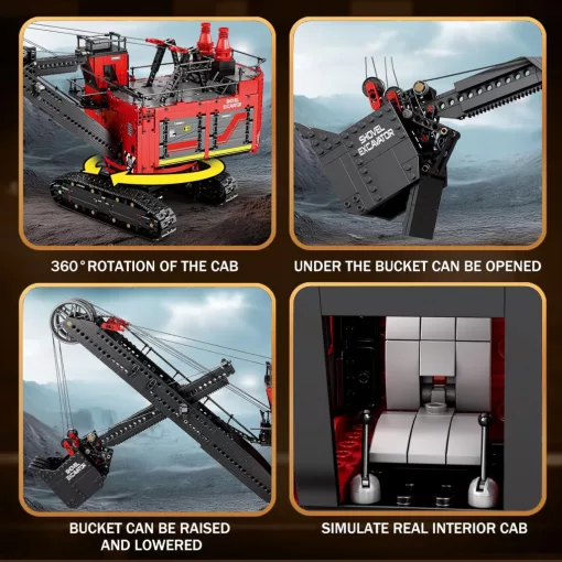 Reobrix 22014 – RC Excavator Elektromos Markoló (2968 db)