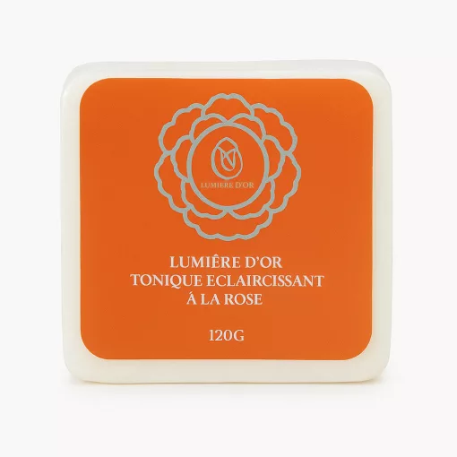 Savon Lumière d’Or – Bőrvilágosító és Tonizáló Rózsaszappan (120 g)