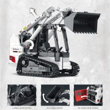 Reobrix Távirányítós lánctalpas markoló építőjáték – 1366 darabos készlet