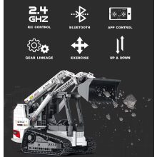 Reobrix Távirányítós lánctalpas markoló építőjáték – 1366 darabos készlet