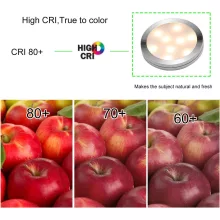 AIBOO Dimmelhető LED szekrényvilágítás – Hideg fehér + RGB, távirányítóval (6 db ultralapos lámpa)