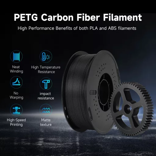Eryone Carbon Fiber PETG Filament – 1,75 mm ±0,03 mm (1 kg) 