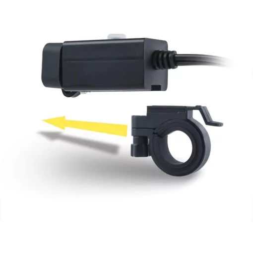 iMESTOU Motoros USB Töltő – 5V 2.1A, vízálló, dupla USB, kapcsolóval és biztosítékkal (12V/24V)