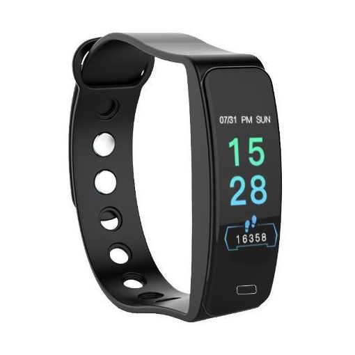 B1 fekete okoskarkötő - Masszív de elegáns külső,egészségügyi monitorozás,értesítések,sportmód.