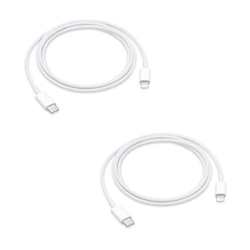 USB-C – Lightning kábel (1 m) – 2 db-os csomag - iPhone / iPad / iPod / AirPods