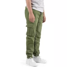 NATUST unisex cargo nadrág – pamut szabadidőnadrág gumis derékkal - (170–176 cm)