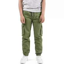 NATUST unisex cargo nadrág – pamut szabadidőnadrág gumis derékkal - (170–176 cm)