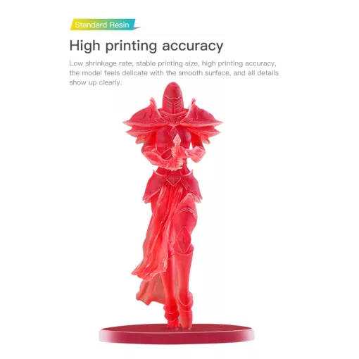 Creality Standard Resin – Fehér – 500 g | Gyors, precíz LCD/DLP 3D nyomtatógyanta