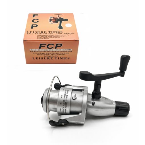  FCP SilverBow 500 Horgász Orsó – Hátsófékes, 3 Csapágyas, Long Cast Dobbal monofil zsinorral töltve