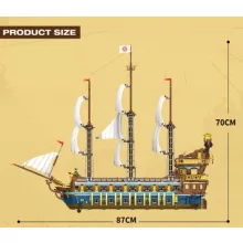 Reobrix - Royal Fleet Sun – Kalózhajó építőjáték (3162 db)