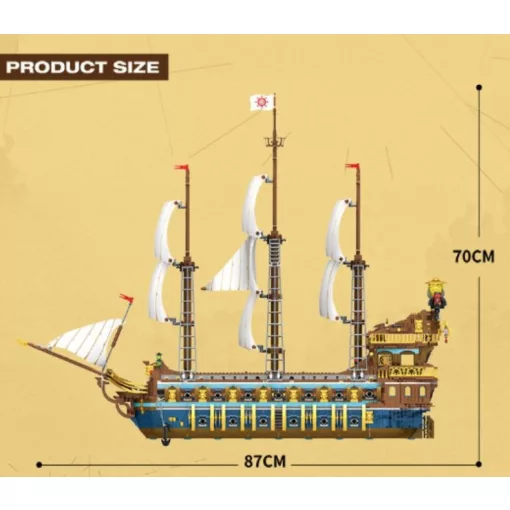 Reobrix - Royal Fleet Sun – Kalózhajó építőjáték (3162 db)