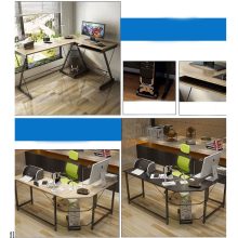 L alakú számítógépes irodai asztal