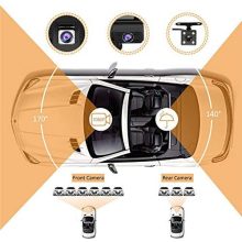 Alphaone CY-888 Visszapillantós autós kamera 170 fok Nagylátószögű