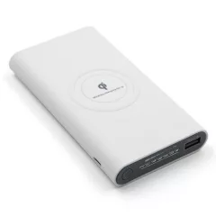 Qi Powerbank - 10000 mAh - Fehér