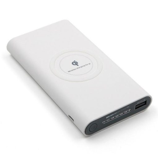 Qi Powerbank - 10000 mAh - Fehér