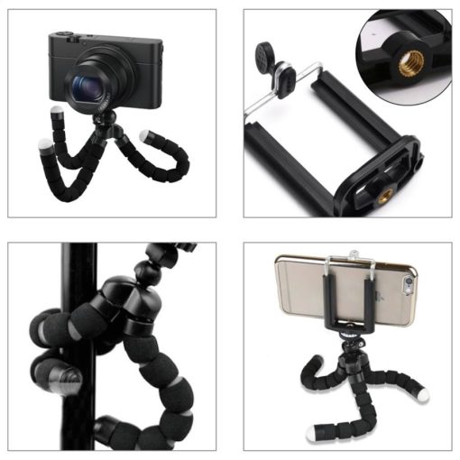 Mini Tripod - Kompakt méretű, hajlítható lábú kamera-és telefontartó! 