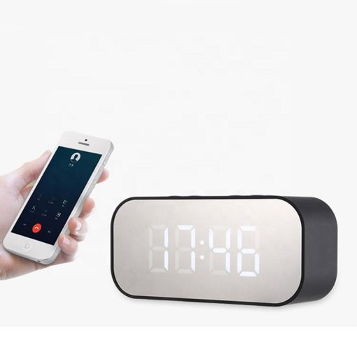 Bluetooth-os digitális ébresztőóra - fekete