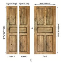 VIRANDA 3D Öntapadós Ajtómatrica – “Wooden Door 6” Mérete: 77 × 200 cm