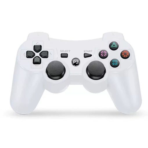 PS3 kompatibilis vezeték nélküli kontroller 2 db, fehér-fekete