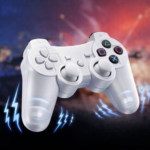 PS3 kompatibilis vezeték nélküli kontroller 2 db, fehér-fekete