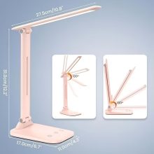 Bickon 5 az 1-ben LED asztali lámpa érintőgombbal és időzítővel, USB tápellátással