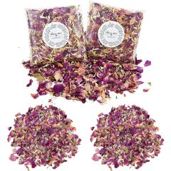 14 csomagos szárított rózsaszirom konfetti – Piros