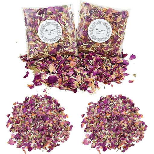 14 csomagos szárított rózsaszirom konfetti – Piros