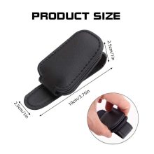 Mágneses Napszemüvegcsipesz - bőr,autóba,2db