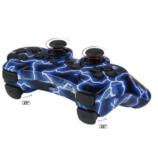 PS3 kompatibilis vezeték nélküli kontroller 2 db, kék