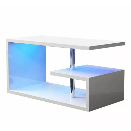 RGB 100 cm-es fehér dohányzóasztal