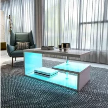 RGB 100 cm-es fehér dohányzóasztal