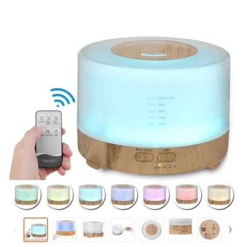 Aroma Diffuser színváltós párologtató távírányítóval