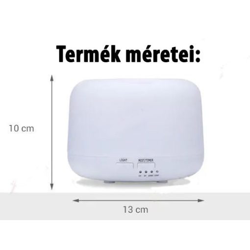 Ultrahangos aroma diffúzor,illóolaj párologtató (500ml) - A pihenés élménye!