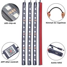 Alphaone APP vezérlés lábtér világítás