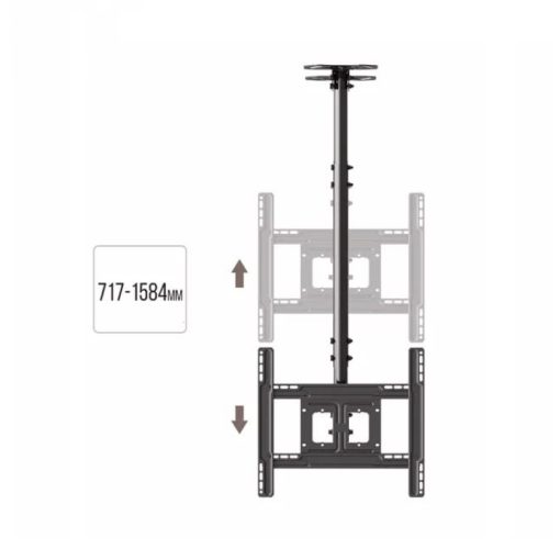 Cinematown Plafonhoz rögzíthető TV tartó konzol, 32"-70"